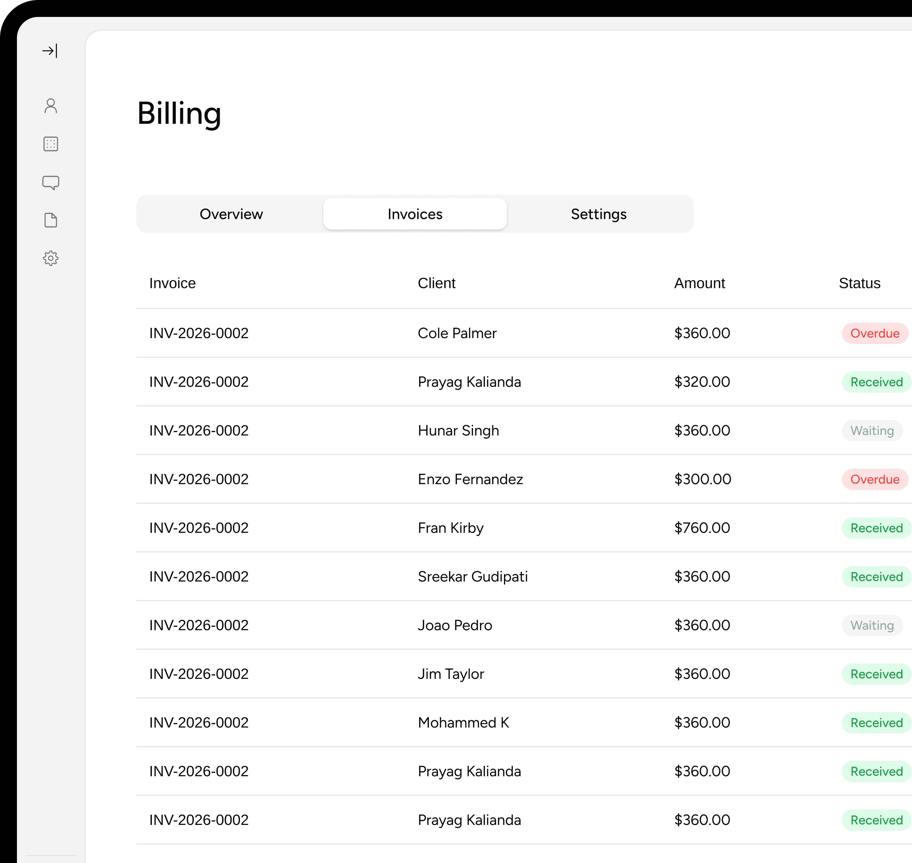 Manage Payments & Finances